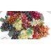 *42pc* PRE-OWNED ARTIFICIAL RUBBER GRAPES FRUIT DECOR LOT RED PURPLE BLACK GREEN   253772659823